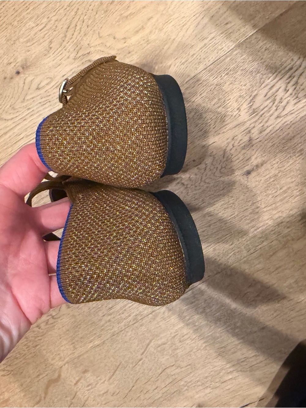 Rothy's Brown Mary Jane Flats with Buckle Strap - Picture 3 of 5